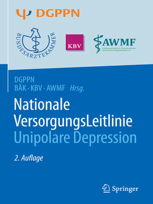 cover image of S3-Leitlinie/Nationale VersorgungsLeitlinie Unipolare Depression